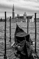 Venice Gondola Black And White