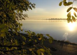 Kama river at dawn, Perm, Russia