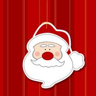 santa claus xmas card wallpaper