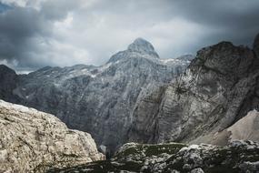 Mountains Rocks at Storm