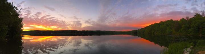 Lake Sunset Clouds