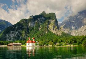 Bavaria Alpine green lake