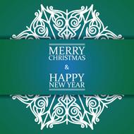 green christmas day background vector