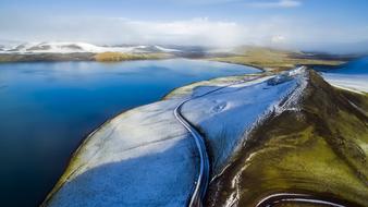 landscape of Iceland Fjord Water