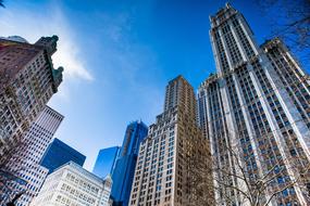 downtown skyscrapers, New York