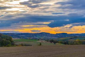 Autumn Landscape Sunset