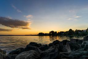 Lake Constance Nature at Sunset