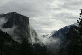 fog Mountain Landscape Nature