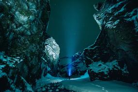 landscape of Ice Cave Rocks