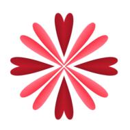 heart design red pink design heart