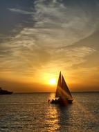 Sailboat in Ibiza Summer