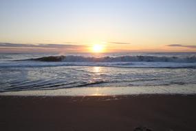 landscape of Beach nature at Sunrise