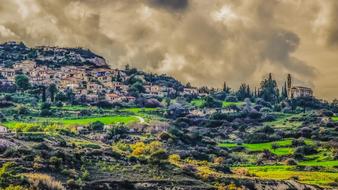 Village Panoramic Landscape