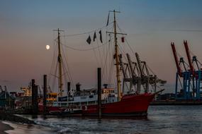 Ship Beach in Hamburg