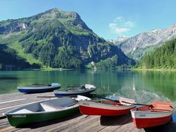 Boats Rowing Vilsalpsee