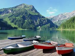 Boats Rowing Vilsalpsee