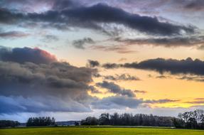 Landscape of Sunset field