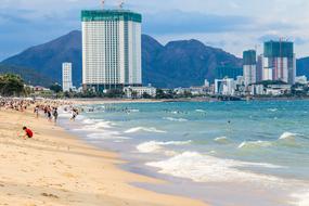 coast of the resort town of nha trang