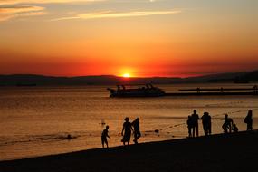 People Sunset Silhouette