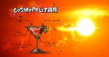 cosmopolitan cocktail drink