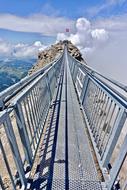 Bridge on Mountains in Switzerland