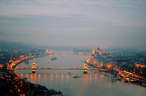 Budapest foggy city