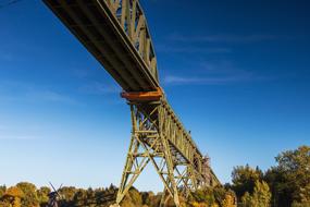 Architecture steel bridge at Sky Blue