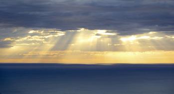 Sunset Rays over sea