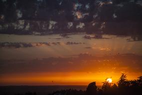 Landscape of sunset Nature Clouds