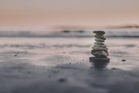 Summer Beach Stacking stones