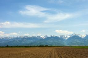 landscape of Mountains Background Nature