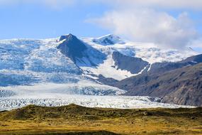 Snowy iced Mountain at Nature
