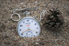 Clock Dawn on sand