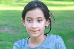 portrait of Little Girl Child face