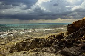 Seashore in cyprus