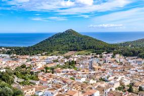 panoramic view of the coastal town in Capdepera
