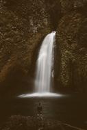 Waterfall Water at Autumn