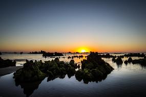 sunrise over the sea in spain
