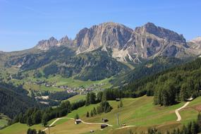 Landscape of Mountain Nature meadow