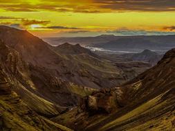 Landscape of Scenic Sunset valley