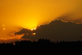 Sunset dark Cloud