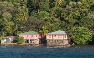 landscape of Roaton Honduras Coast