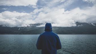 man near Sea Ocean Water