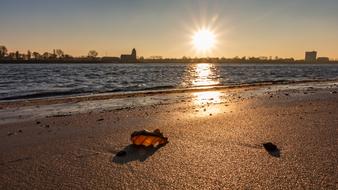 Hamburg Elbe Maritime beach