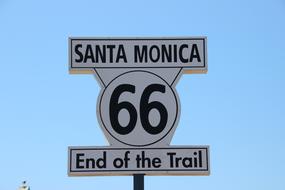 Santa Monica 66 sign