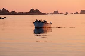 Brittany Boat Sea Reflection On