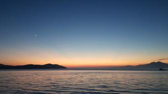 Sea Sunset Water