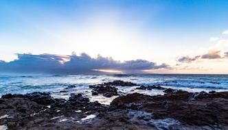 Beach and Cloud at Dawn