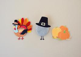 Thanksgiving decorations, Turkey, hat and pumpkins