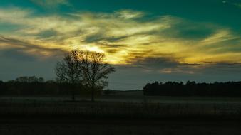 Sunset Sky Clouds